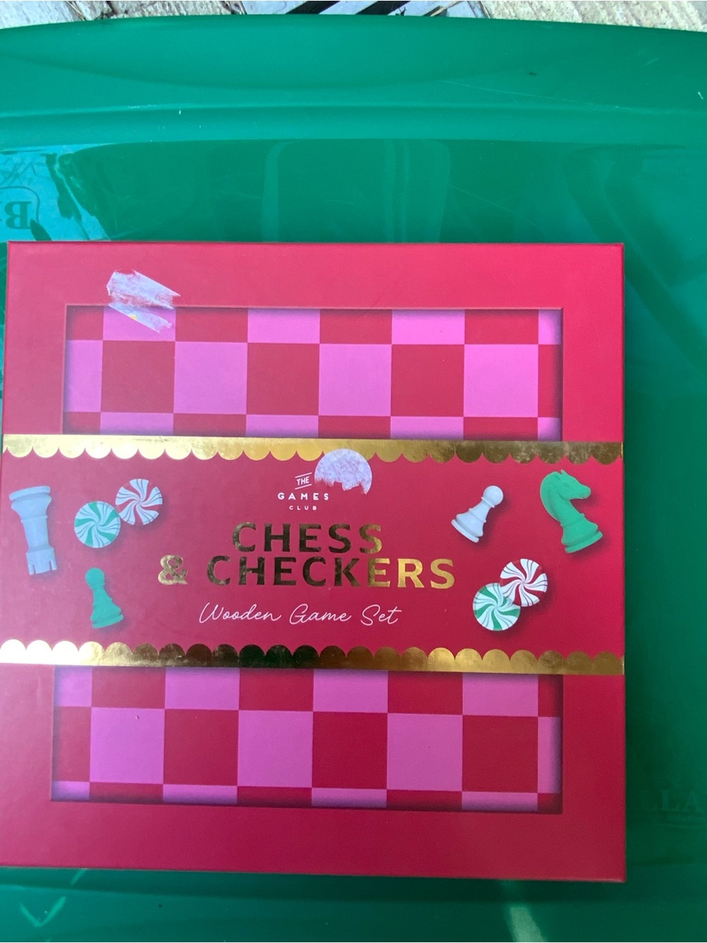 Chess & Checkers Wooden Game Set